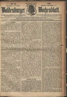 Waldenburger Wochenblatt, Jg. 28, 1882, nr 82