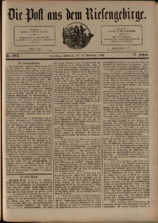 Die Post aus dem Riesengebirge, 1890, nr 265