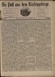Die Post aus dem Riesengebirge, 1890, nr 269
