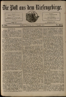 Die Post aus dem Riesengebirge, 1890, nr 290