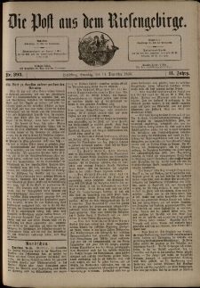 Die Post aus dem Riesengebirge, 1890, nr 293