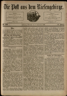 Die Post aus dem Riesengebirge, 1890, nr 295
