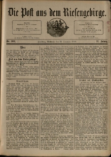 Die Post aus dem Riesengebirge, 1890, nr 301