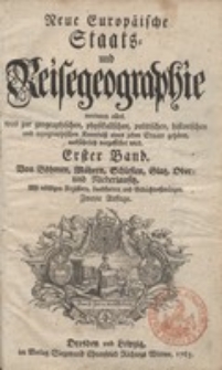 Neue Europäische Staats- und Reisegeographie. Bd. 1