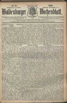 Waldenburger Wochenblatt, Jg. 29, 1883, nr 15