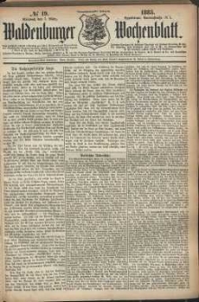 Waldenburger Wochenblatt, Jg. 29, 1883, nr 19