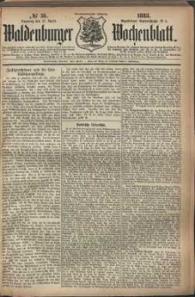 Waldenburger Wochenblatt, Jg. 29, 1883, nr 31