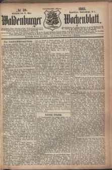 Waldenburger Wochenblatt, Jg. 29, 1883, nr 39