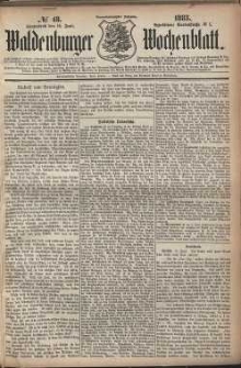 Waldenburger Wochenblatt, Jg. 29, 1883, nr 48