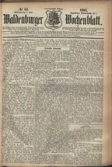 Waldenburger Wochenblatt, Jg. 29, 1883, nr 53