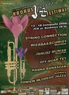 VIII Międzynarodowy Krokus Jazz Festiwal - plakat [Dokument życia społecznego]