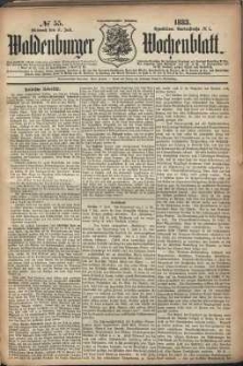 Waldenburger Wochenblatt, Jg. 29, 1883, nr 55