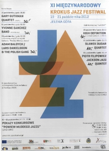 XI Międzynarodowy Krokus Jazz Festiwal - plakat [Dokument życia społecznego]