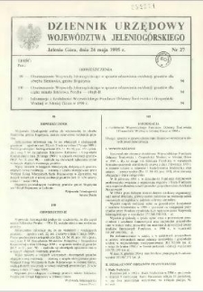 Dziennik Urzędowy Województwa Jeleniogórskiego, 1995, nr 27