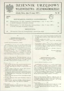 Dziennik Urzędowy Województwa Jeleniogórskiego, 1995, nr 28