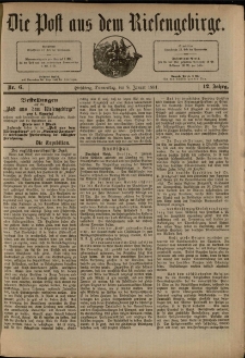 Die Post aus dem Riesengebirge, 1891, nr 6