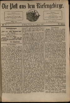 Die Post aus dem Riesengebirge, 1891, nr 7