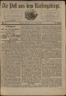 Die Post aus dem Riesengebirge, 1891, nr 8