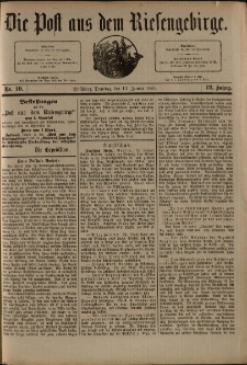 Die Post aus dem Riesengebirge, 1891, nr 10