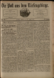 Die Post aus dem Riesengebirge, 1891, nr 23