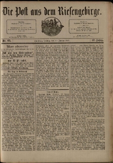 Die Post aus dem Riesengebirge, 1891, nr 25