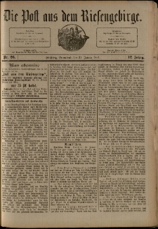 Die Post aus dem Riesengebirge, 1891, nr 26