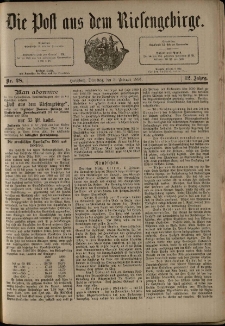 Die Post aus dem Riesengebirge, 1891, nr 28