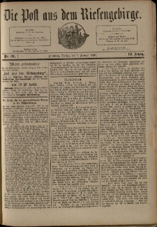 Die Post aus dem Riesengebirge, 1891, nr 31