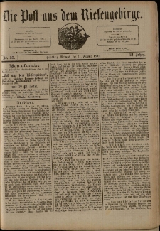 Die Post aus dem Riesengebirge, 1891, nr 35