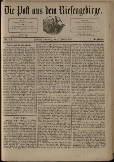 Die Post aus dem Riesengebirge, 1891, nr 42
