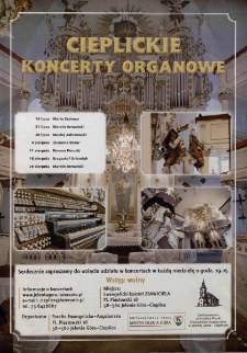 Cieplickie Koncerty Organowe - plakat [Dokument życia społecznego]