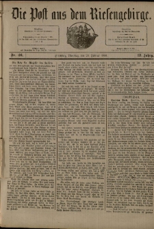 Die Post aus dem Riesengebirge, 1891, nr 46
