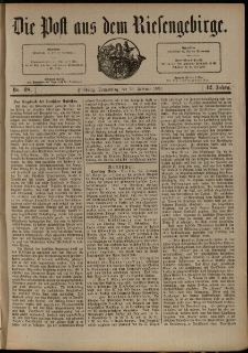 Die Post aus dem Riesengebirge, 1891, nr 48
