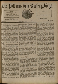 Die Post aus dem Riesengebirge, 1891, nr 51