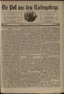 Die Post aus dem Riesengebirge, 1891, nr 60