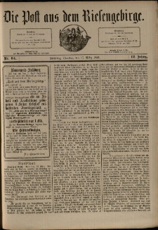 Die Post aus dem Riesengebirge, 1891, nr 64