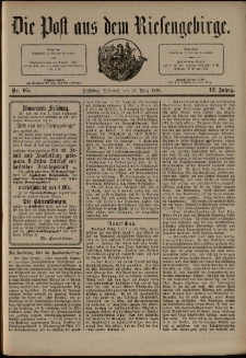 Die Post aus dem Riesengebirge, 1891, nr 65