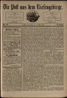 Die Post aus dem Riesengebirge, 1891, nr 66