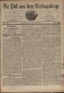Die Post aus dem Riesengebirge, 1891, nr 79
