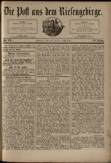 Die Post aus dem Riesengebirge, 1891, nr 93