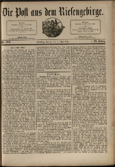 Die Post aus dem Riesengebirge, 1891, nr 100