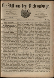 Die Post aus dem Riesengebirge, 1891, nr 101