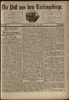 Die Post aus dem Riesengebirge, 1891, nr 104