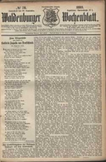Waldenburger Wochenblatt, Jg. 29, 1883, nr 78