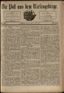 Die Post aus dem Riesengebirge, 1891, nr 107