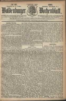 Waldenburger Wochenblatt, Jg. 29, 1883, nr 82