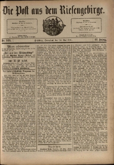 Die Post aus dem Riesengebirge, 1891, nr 123