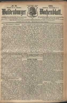 Waldenburger Wochenblatt, Jg. 29, 1883, nr 91