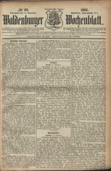 Waldenburger Wochenblatt, Jg. 29, 1883, nr 92
