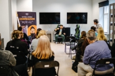 Spotkanie z Szymonem J. Wr&oacute;blem (fot. 4) [Dokument ikonograficzny]